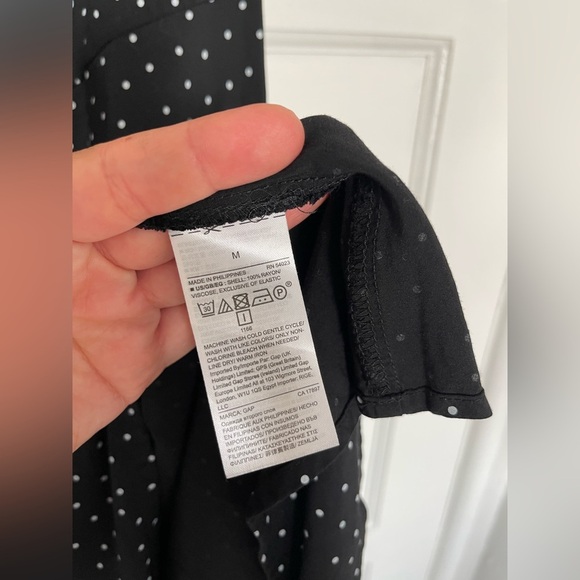 Gap fit and flare cami mini dress polka dot medium - Picture 6 of 9